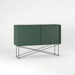 Vogue Sideboard 136H, Green/2G/Black 10 Vogue Sideboard 136H, Green/2G/Black -Meubelwinkel decotique vogue sideboard 136 with frame stand 252