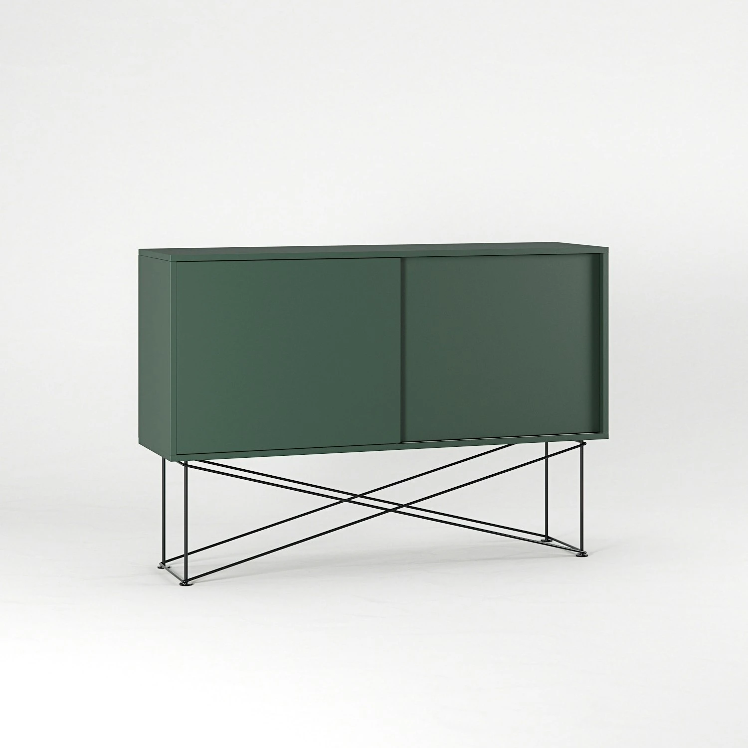 Vogue Sideboard 136H, Green/2G/Black 5 Vogue Sideboard 136H, Green/2G/Black - Afbeelding 3