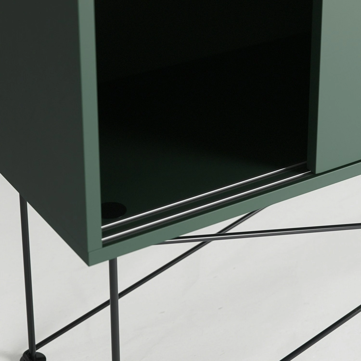 Vogue Sideboard 136H, Green/2G/Black 6 Vogue Sideboard 136H, Green/2G/Black - Afbeelding 4