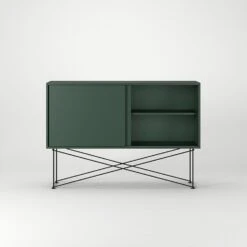 Vogue Sideboard 136H, Green/2G/Black 12 Vogue Sideboard 136H, Green/2G/Black -Meubelwinkel decotique vogue sideboard 136 with frame stand 254