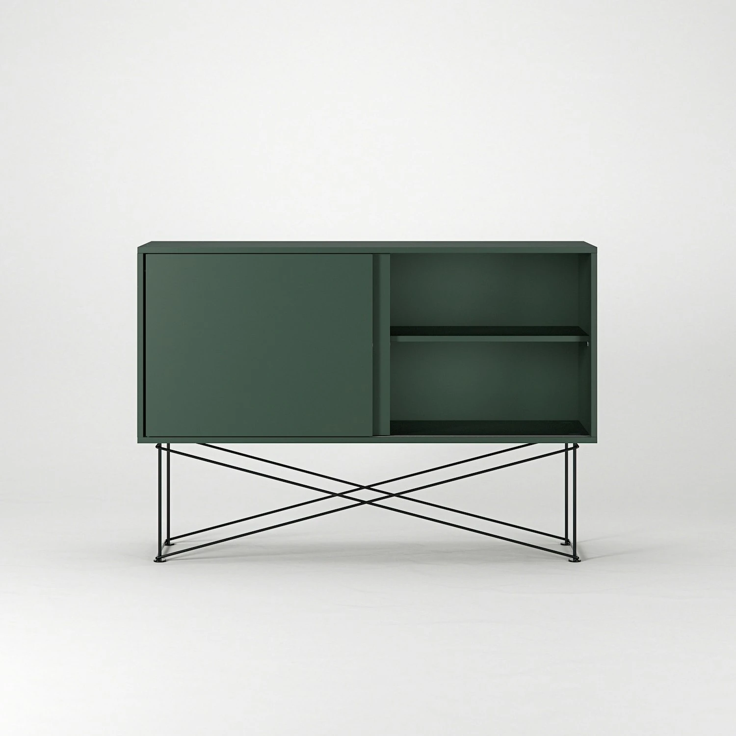 Vogue Sideboard 136H, Green/2G/Black 7 Vogue Sideboard 136H, Green/2G/Black - Afbeelding 5