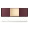 Vogue Sideboard 180H, Wine Red/2WR1B/White -Meubelwinkel decotique vogue sideboard 180 one brass door frame stand 161