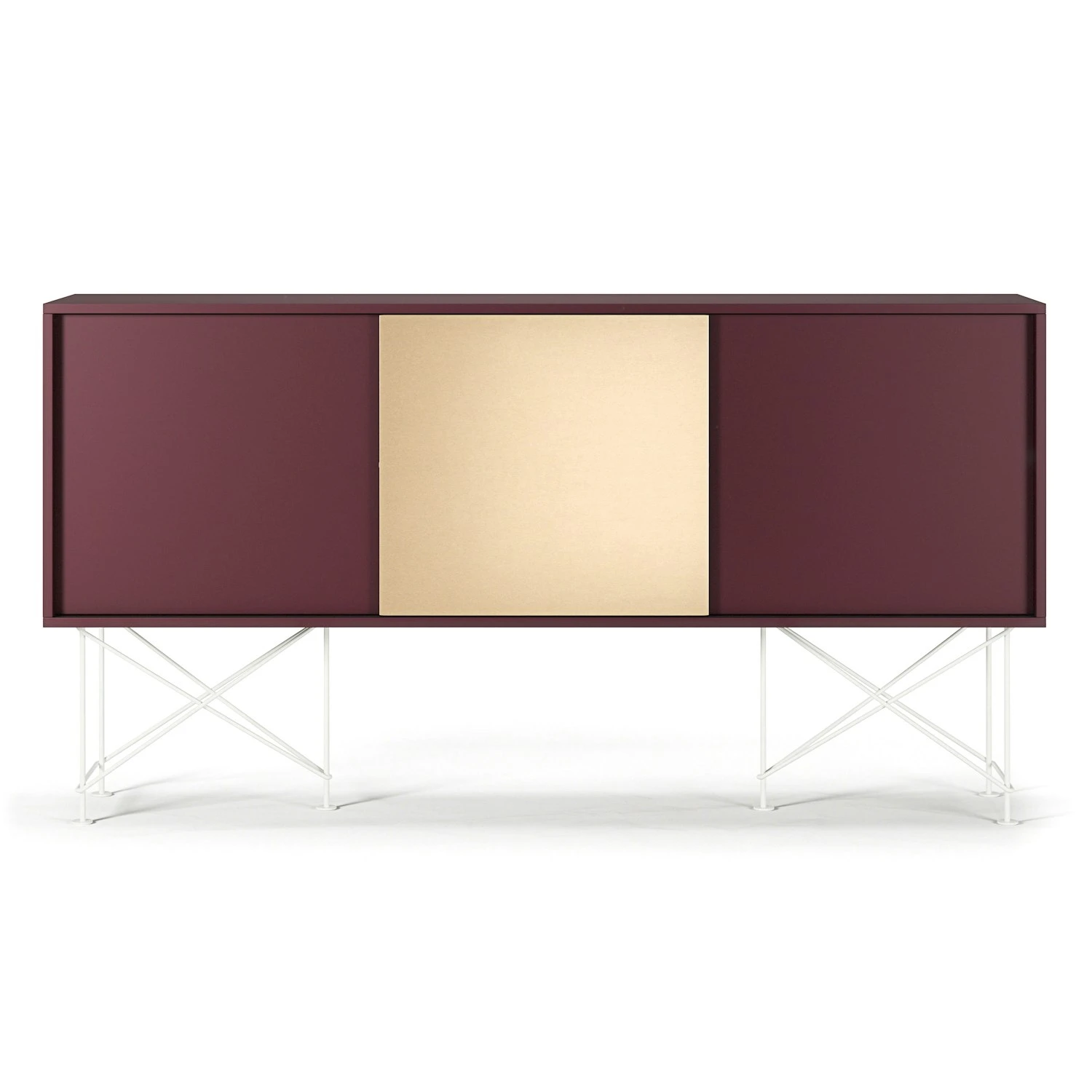 Vogue Sideboard 180H, Wine Red/2WR1B/White 3 Vogue Sideboard 180H, Wine Red/2WR1B/White