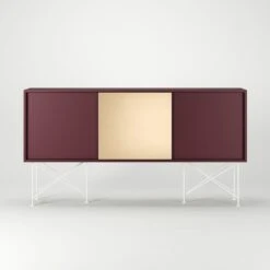 Vogue Sideboard 180H, Wine Red/2WR1B/White 9 Vogue Sideboard 180H, Wine Red/2WR1B/White -Meubelwinkel decotique vogue sideboard 180 one brass door frame stand 208