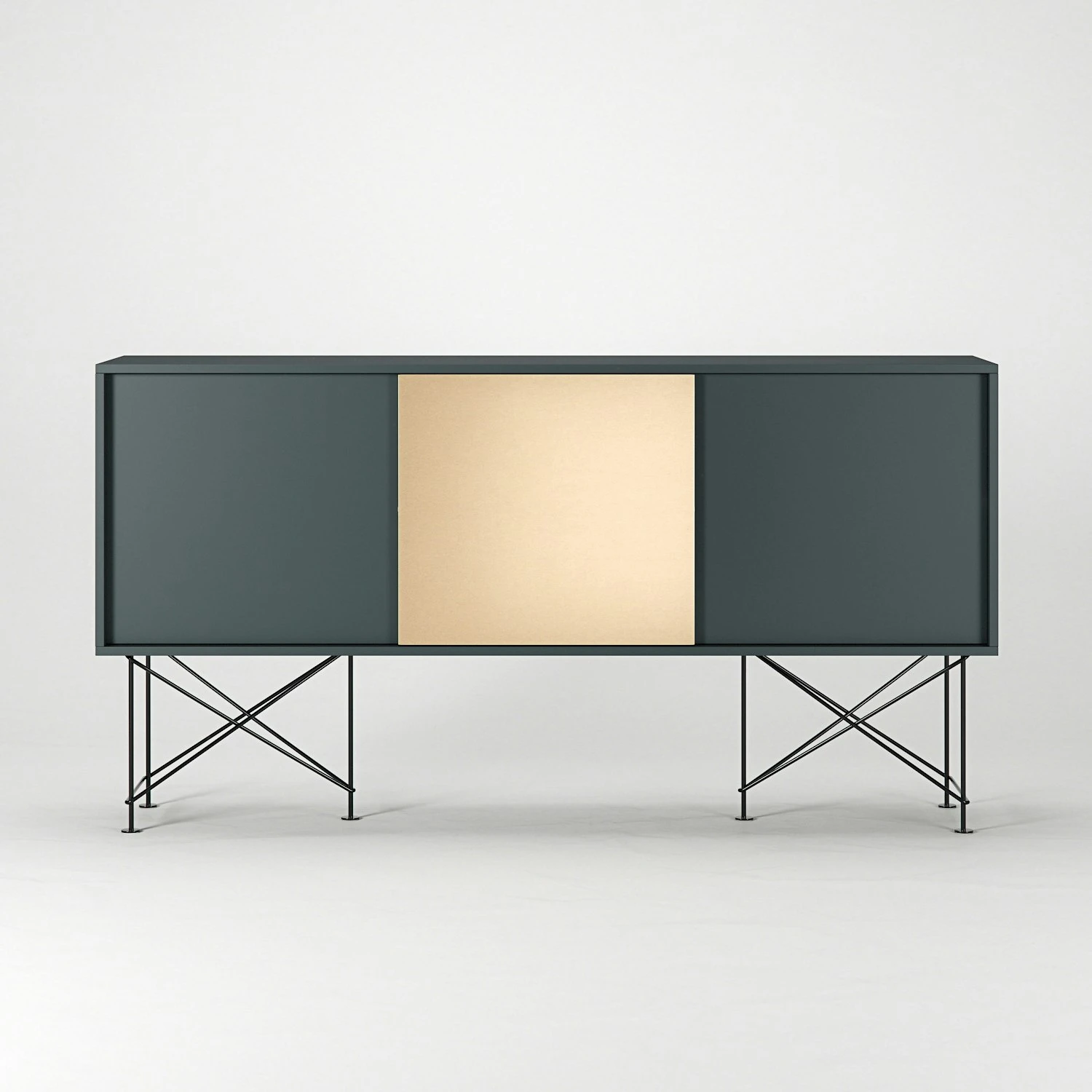 Vogue Sideboard 180H, Grey/2G1B/Black 4 Vogue Sideboard 180H, Grey/2G1B/Black - Afbeelding 2