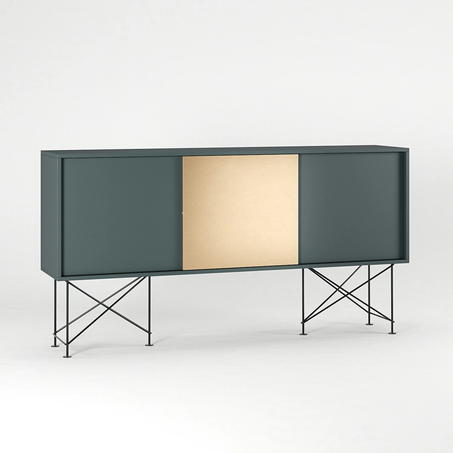 Vogue Sideboard 180H, Grey/2G1B/Black 5 Vogue Sideboard 180H, Grey/2G1B/Black - Afbeelding 3