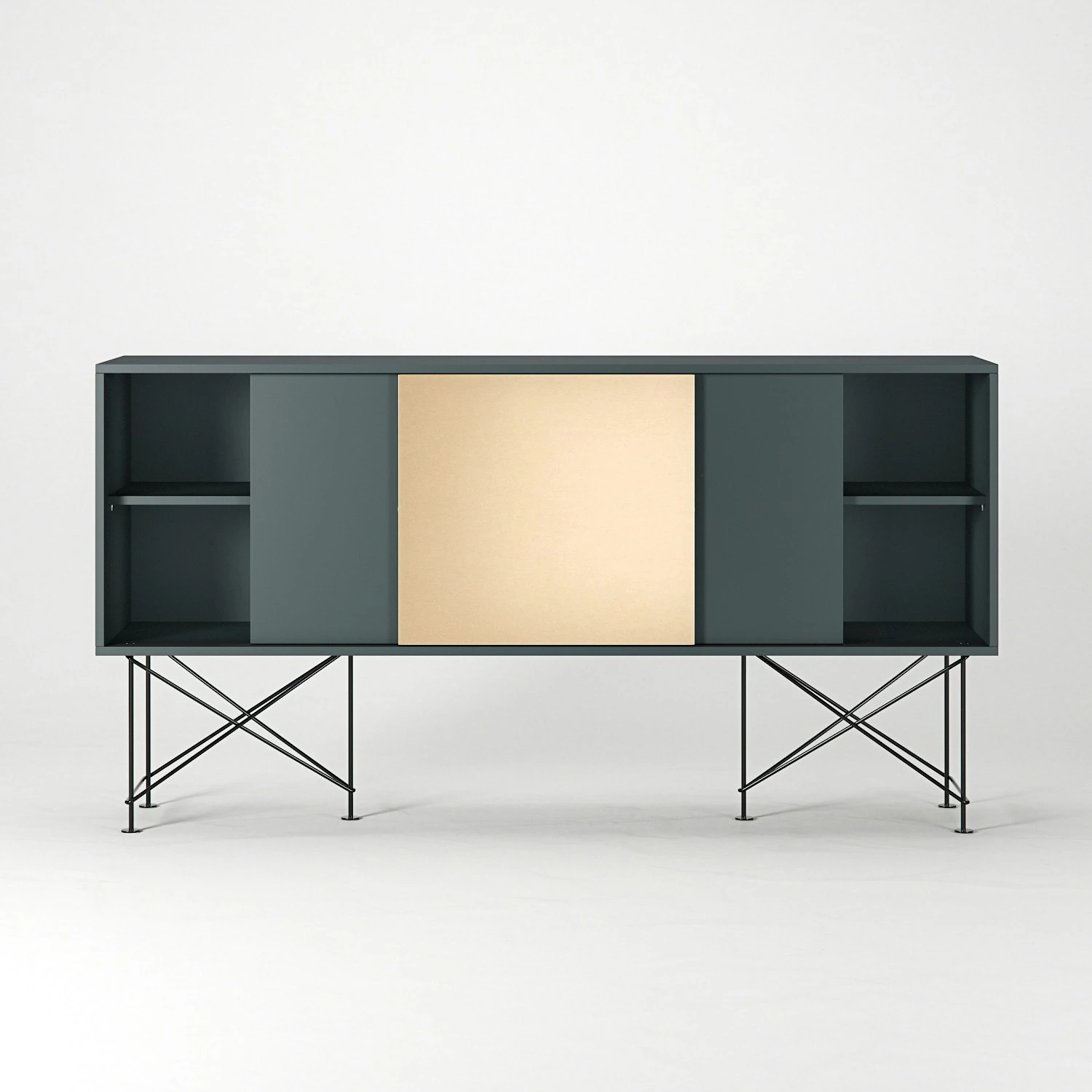 Vogue Sideboard 180H, Grey/2G1B/Black 8 Vogue Sideboard 180H, Grey/2G1B/Black - Afbeelding 6