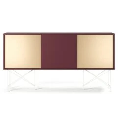 Vogue Sideboard 180H, Wine Red/1WR2B/White