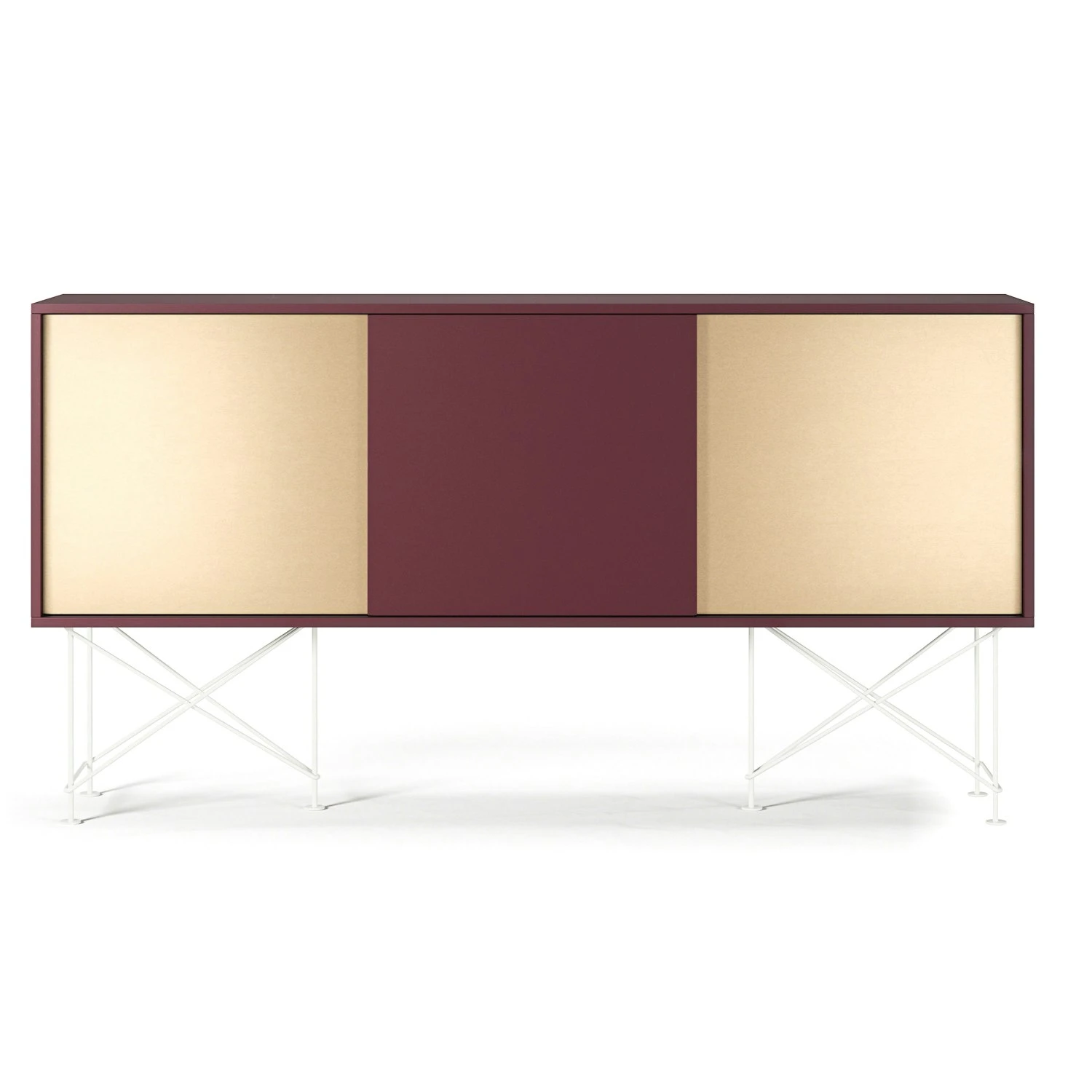Vogue Sideboard 180H, Wine Red/1WR2B/White 3 Vogue Sideboard 180H, Wine Red/1WR2B/White