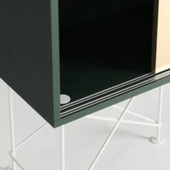 Vogue Sideboard 180H, Green/1G2B/White -Meubelwinkel decotique vogue sideboard 180 two brass doors frame stand 205