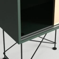 Vogue Sideboard 180H, Green/1G2B/Black 11 Vogue Sideboard 180H, Green/1G2B/Black -Meubelwinkel decotique vogue sideboard 180 two brass doors frame stand 283