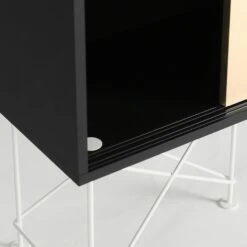 Vogue Sideboard 180H, Antracit/1A2B/White -Meubelwinkel decotique vogue sideboard 180 two brass doors frame stand 301