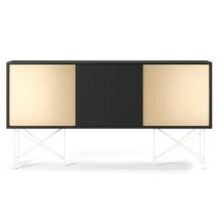 Vogue Sideboard 180H, Antracit/1A2B/White
