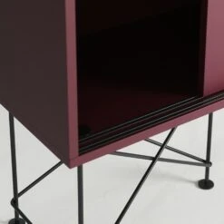 Vogue Sideboard 180H, Wine Red/3WR/Black -Meubelwinkel decotique vogue sideboard 180 with frame stand 223