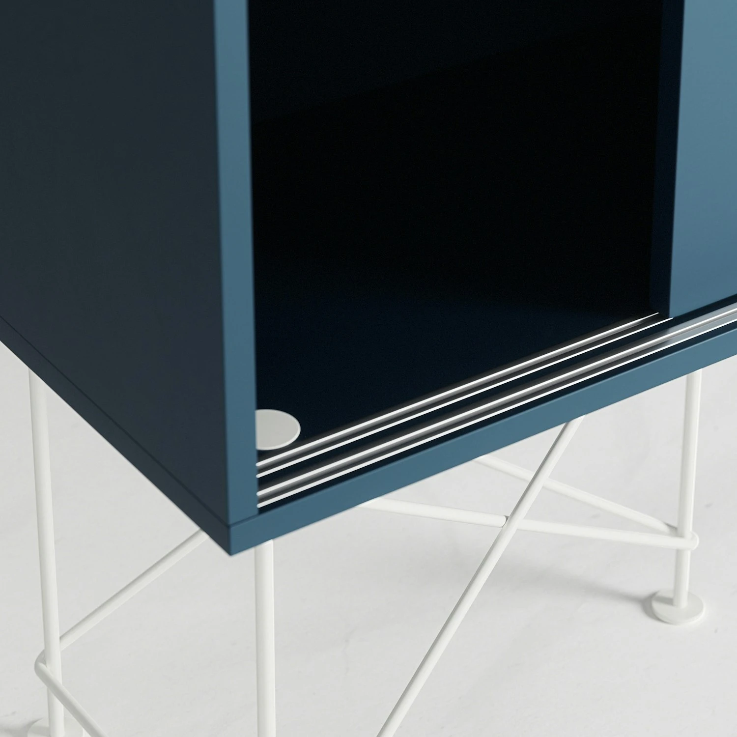 Vogue Sideboard 180H, Darkblue/3DB/White 6 Vogue Sideboard 180H, Darkblue/3DB/White - Afbeelding 4