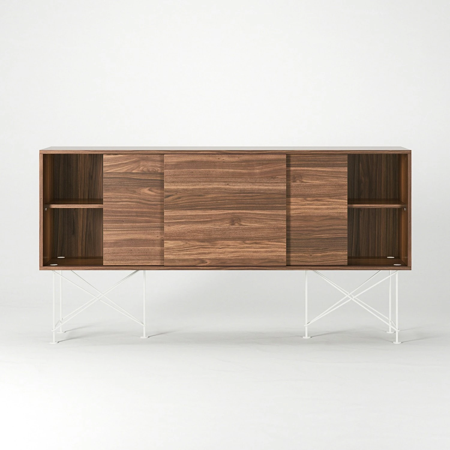 Vogue Sideboard 180H, Walnut/3W/White 8 Vogue Sideboard 180H, Walnut/3W/White - Afbeelding 6