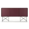 Vogue Sideboard 180H, Wine Red/3WR/Black -Meubelwinkel decotique vogue sideboard 180 with frame stand 57