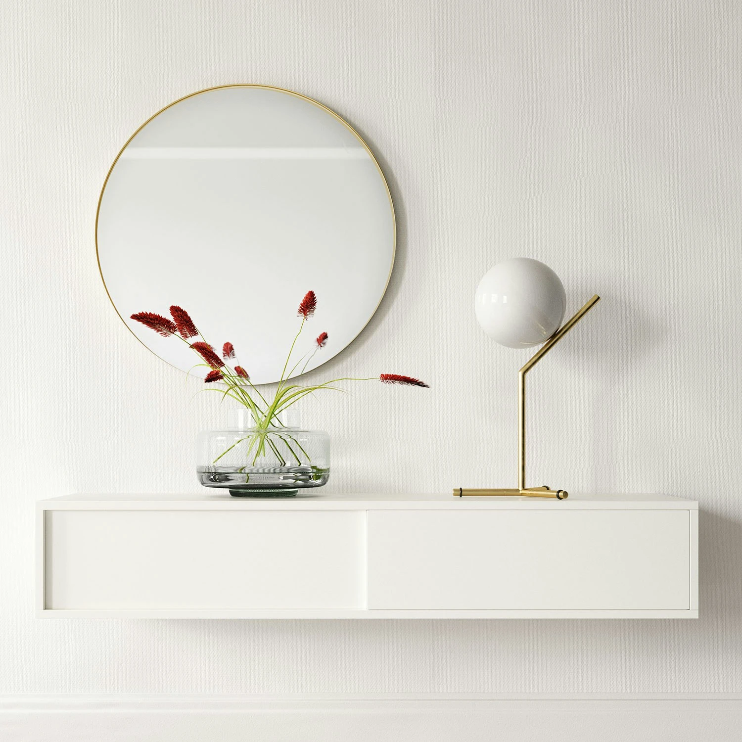 Vogue Wall Cabinet Petite 136, White 4 Vogue Wall Cabinet Petite 136, White - Afbeelding 2