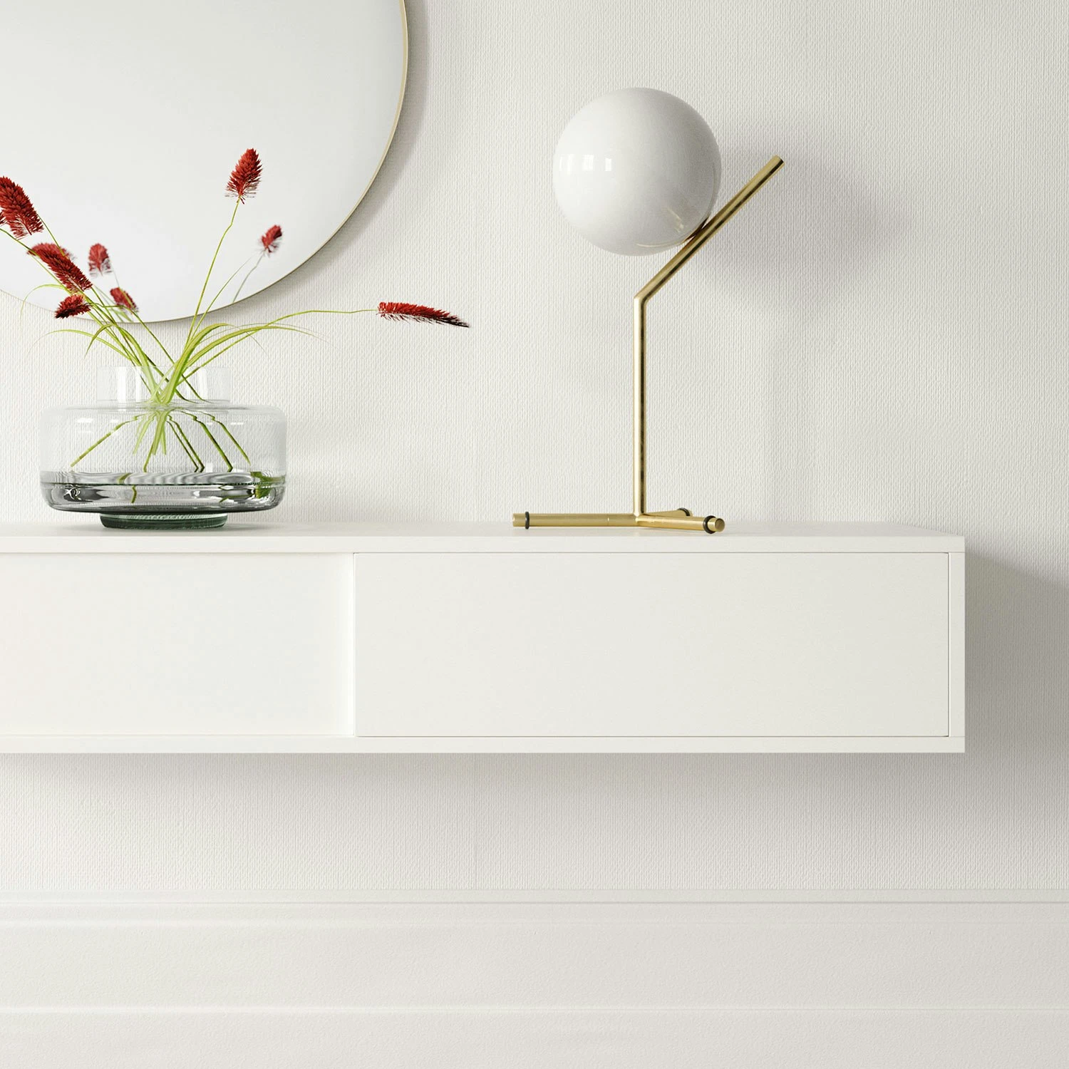 Vogue Wall Cabinet Petite 136, White 5 Vogue Wall Cabinet Petite 136, White - Afbeelding 3