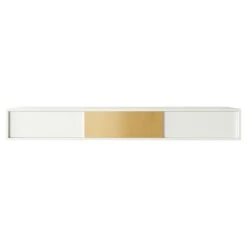 Vogue Wall Cabinet Petite 180, White/Brass