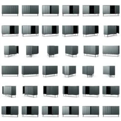 Wave Sideboard 2D Grey -Meubelwinkel decotique wave dressoir 2d 45