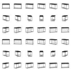 Bank, Zwart / Zwart Fluweel -Meubelwinkel department bank wit 46