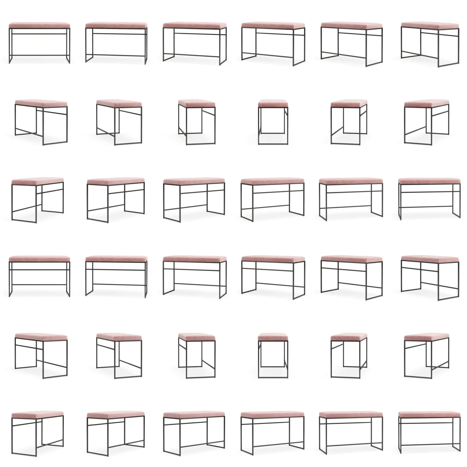 Bank Zwart / Fluweel Mellow 6 Bank Zwart / Fluweel Mellow - Afbeelding 4
