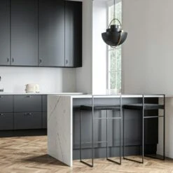 Barkruk Met Rugleuning 90 Cm, Zwart / Zwart Fluweel -Meubelwinkel department bar stool with backrest 90 cm 66