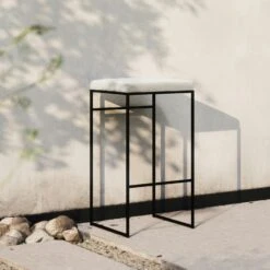 Barkruk Outdoor Zonder Rugleuning 76 Cm, Silver Grey -Meubelwinkel department barkruk outdoor zonder rugleuning sunbrella 65