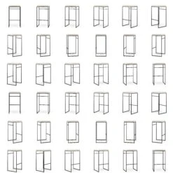 Barkruk Outdoor Zonder Rugleuning 76 Cm, Silver Grey -Meubelwinkel department barkruk outdoor zonder rugleuning sunbrella 67