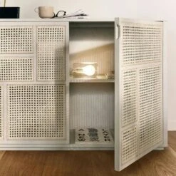 Design House Stockholm Air Dressoir, Zwart/Riet -Meubelwinkel design house stockholm air sideboard 12