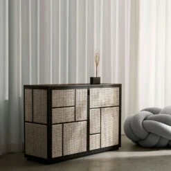 Design House Stockholm Air Dressoir, Zwart/Riet -Meubelwinkel design house stockholm air sideboard 14