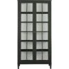 Stockholm 2.0 Vitrinekast 99 X 37 X 201, Zwart -Meubelwinkel englesson stockholm 20 cabinets 99x37x201 1