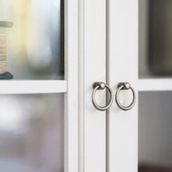 Stockholm 2.0 Vitrinekast 99 X 37 X 201, Whitewash -Meubelwinkel englesson stockholm 20 cabinets 99x37x201 19