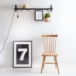 Nostalgi Hat Rack/Shoe Rack, Black Fittings Hoedenrek Zwart -Meubelwinkel essem design nostalgi hat rack shoe rack black fittings 19