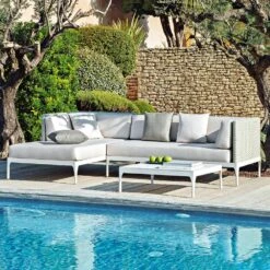 Infinity Modulaire Bank / Ligbed Rechts, Warm White