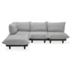 Fatboy Paletti Modulaire Bank 3-zits Met Chaise Longue, Rock Grey -Meubelwinkel fatboy paletti loungeset 8