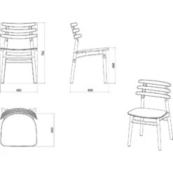 J48 Dining Chair , Black Painted Oak / Black Leather 9 J48 Dining Chair , Black Painted Oak / Black Leather -Meubelwinkel fdb mbler j48 dining chair 0