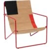 Ferm LIVING Desert Ligstoel, Poppy Red / Block 1 Ferm LIVING Desert Ligstoel, Poppy Red / Block -Meubelwinkel ferm living desert ligstoel 17