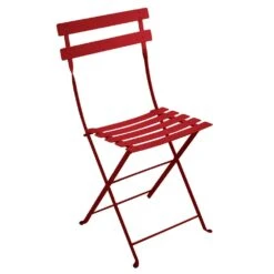 Bistro Metal Chair, Poppy