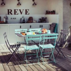 Bistro Metal Chair, Acapulco Blue -Meubelwinkel fermob bistro metal chair 39 5