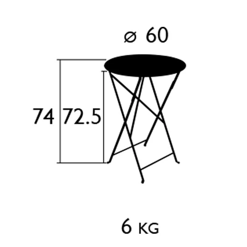 Bistro Table Ø60 Cm, Cactus 4 Bistro Table Ø60 Cm, Cactus - Afbeelding 2