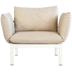 FIAM Domino Fauteuil, Beige/Wit -Meubelwinkel fiam domino fauteuil 3