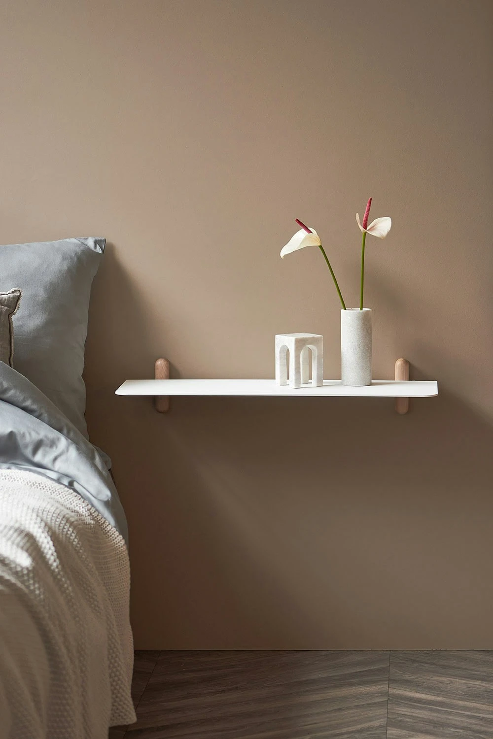 GEJST Nivo Wandplank G, Licht Eiken / Wit 5 GEJST Nivo Wandplank G, Licht Eiken / Wit - Afbeelding 3