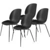 Gubi Beetle Eetkamerstoel Ongestoffeerd, Conische Onderstel Zwart, Set Van 4, Zwart 1 Gubi Beetle Eetkamerstoel Ongestoffeerd, Conische Onderstel Zwart, Set Van 4, Zwart -Meubelwinkel gubi beetle chair without upholstery conic base set of 4 7