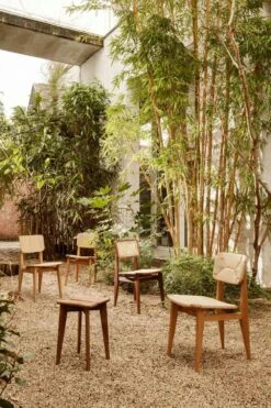 Gubi C-Chair Stoel, Papierkoord / Geolied Walnoothout -Meubelwinkel gubi c chair stoel 21