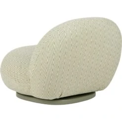 Gubi Pacha Outdoor Loungestoel, Dedar Chevron Outdoor Fr 008, Mosgroene Voet 10 Gubi Pacha Outdoor Loungestoel, Dedar Chevron Outdoor Fr 008, Mosgroene Voet -Meubelwinkel gubi pacha outdoor loungestoel 10