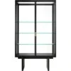 Gubi Private Vitrine 110x45x191 Cm, Bruinzwart Gebrandschilderd Eiken -Meubelwinkel gubi private vitrine 110x45x191 cm 0