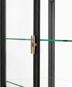 Gubi Private Vitrine 110x45x191 Cm, Bruinzwart Gebrandschilderd Eiken -Meubelwinkel gubi private vitrine 110x45x191 cm 9