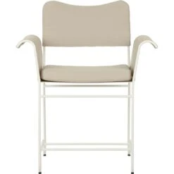 Gubi Tropique Eetkamerstoel, Classic White Semi Matt / Leslie 06